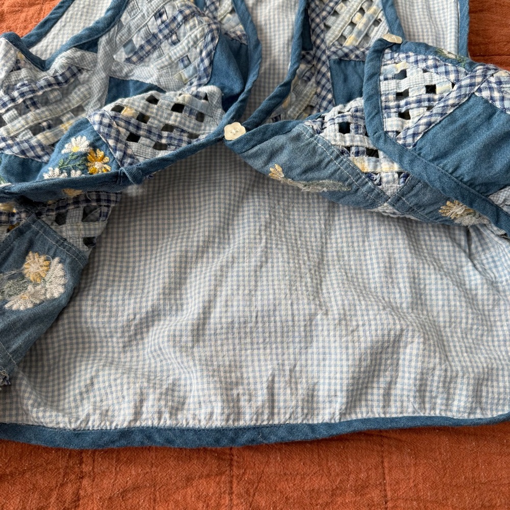 Vintage Summit Hill Patchwork Quilted Floral Vest… - image 5